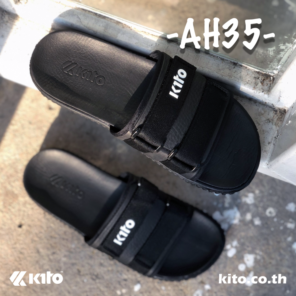 Kito กีโต้ รองเท้าแตะ AH35 สีดำ รองเท้า รองเท้าผู้หญิง รองเท้าผู้ชาย