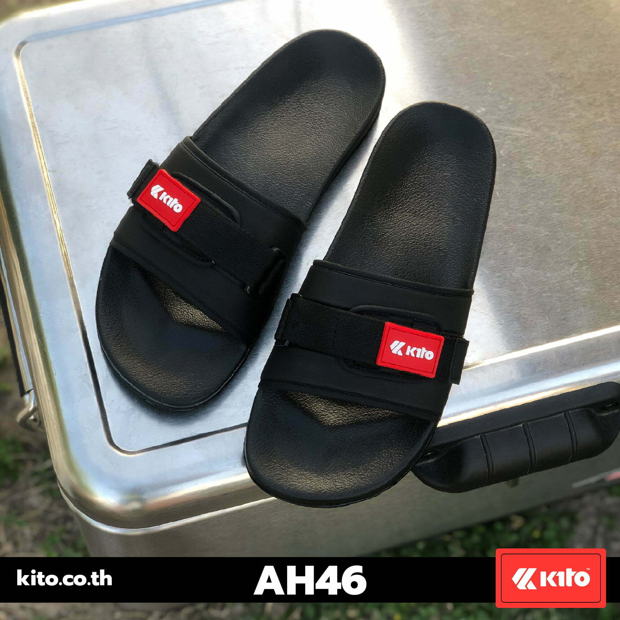 Kito รองเท้าแตะ AH46 สีดำ รองเท้า รองเท้าผู้หญิง รองเท้าผู้ชาย รองเท้าลำลอง