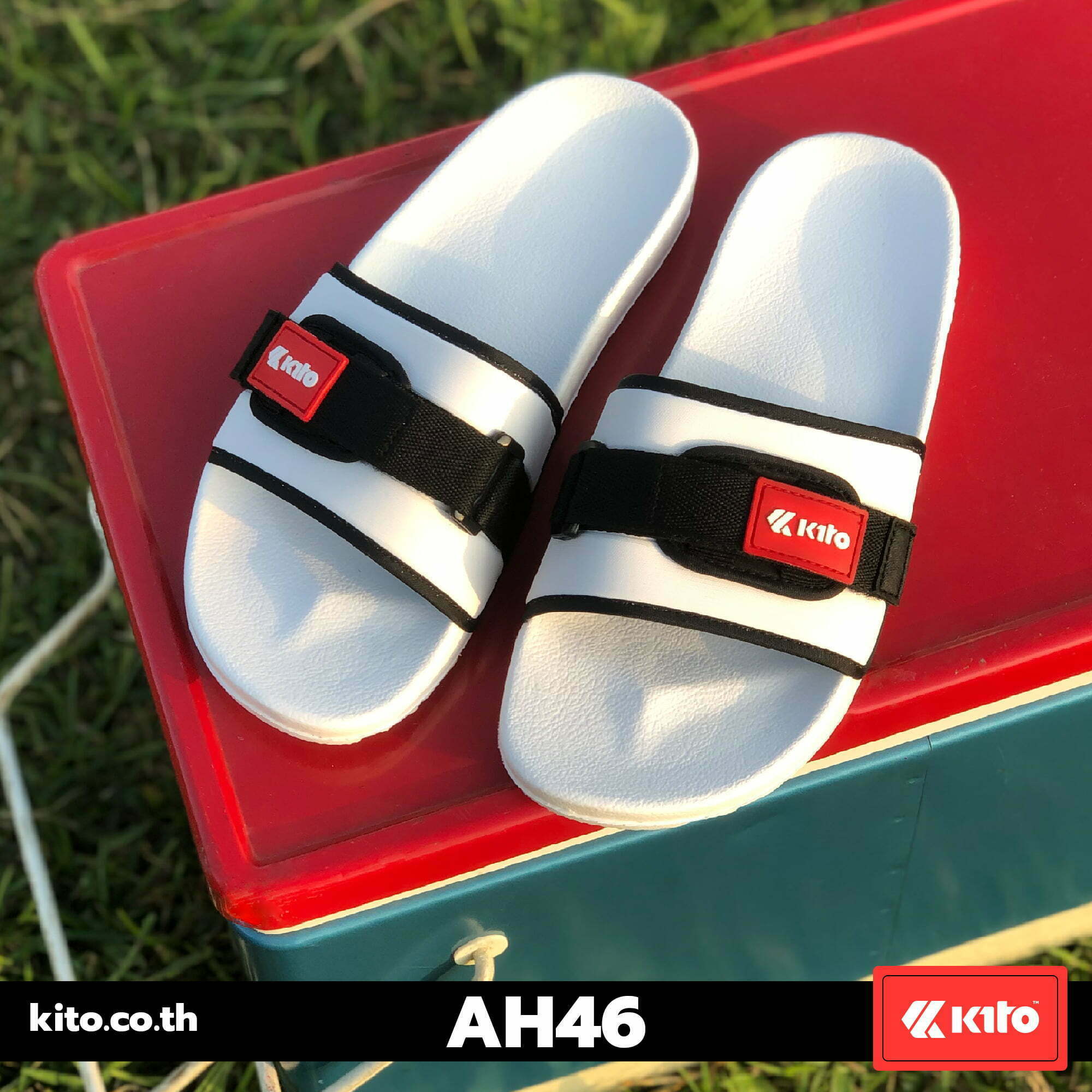 Kito รองเท้าแตะ AH46 สีขาว รองเท้า รองเท้าผู้หญิง รองเท้าผู้ชาย รองเท้าลำลอง