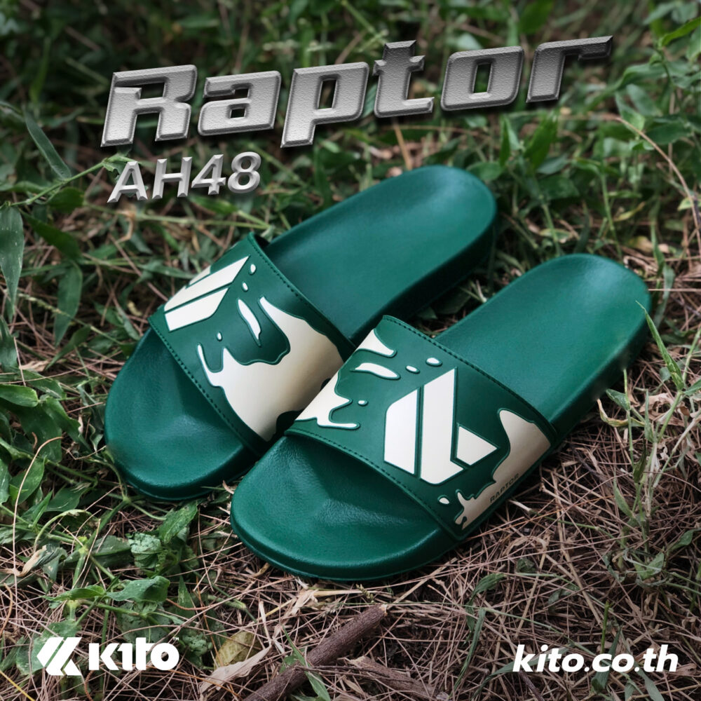 Kito Raptor รองเท้าแตะ AH48 สีเขียว รองเท้าผู้หญิง รองเท้าผู้ชาย รองเท้า