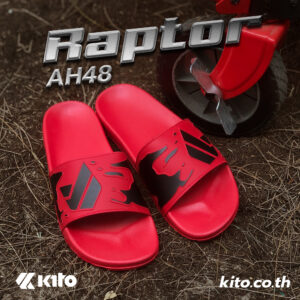 Kito Raptor รองเท้าแตะ AH48 สีแดง รองเท้าผู้หญิง รองเท้าผู้ชาย รองเท้า