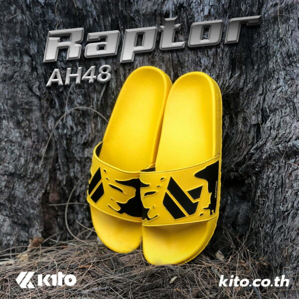 Kito Raptor รองเท้าแตะ AH48 สีเหลือง รองเท้าผู้หญิง รองเท้าผู้ชาย รองเท้า