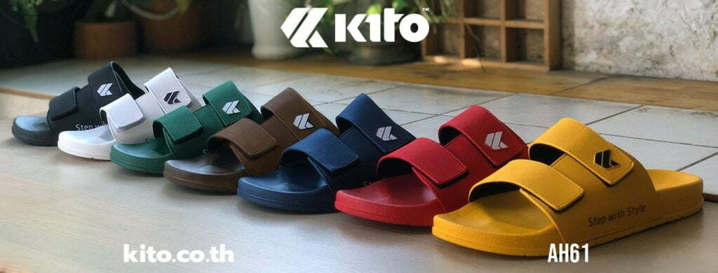 Kito รองเท้าแตะ AH61 AA สีขาว รองเท้า รองเท้าผู้หญิง รองเท้าผู้ชาย