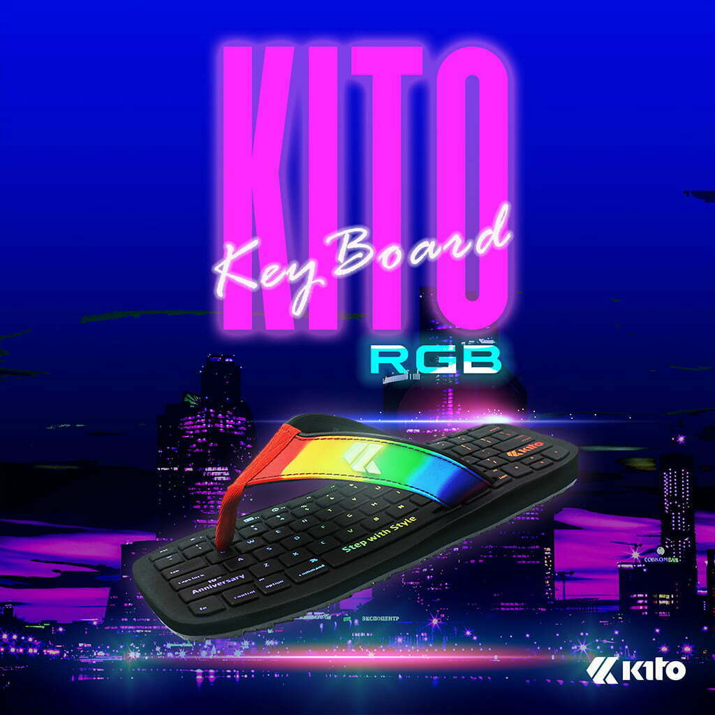 Kito Keyboard RGB รองเท้าผู้ชาย รองเท้า รองเท้าผู้หญิง รองเท้าแตะ