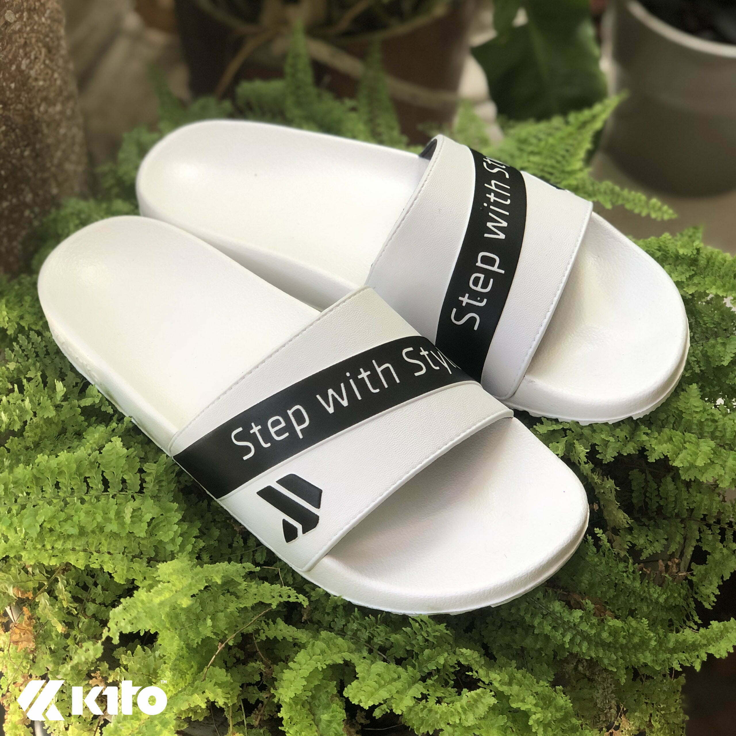 Kito AH73 รองเท้าแตะ รองเท้าผู้ชาย รองเท้า รองเท้าแตะแฟชั่น สีขาว รองเท้าแตะผู้หญิง