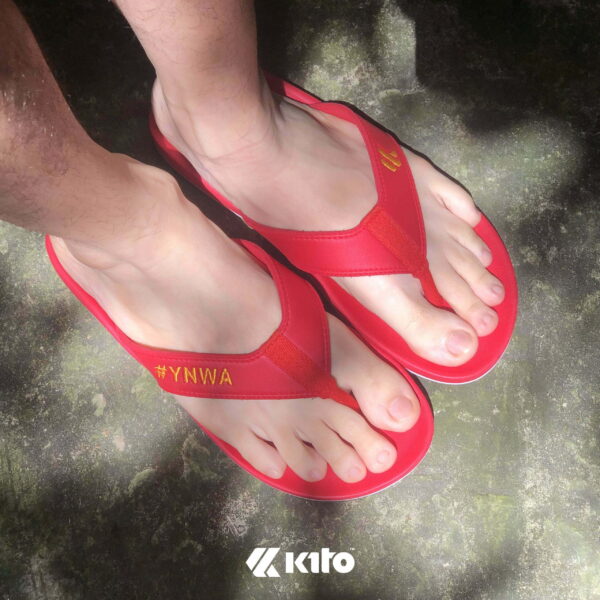Kito YNWA AA119 รองเท้าแตะ สีแดง รองเท้าผู้ชาย รองเท้า รองเท้าแตะแฟชั่น รองเท้าผู้หญิง