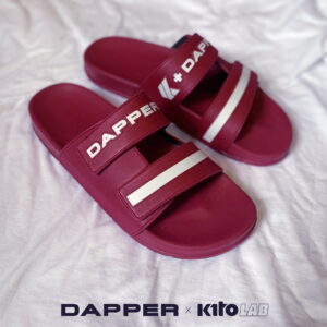 Kito Move DAPPER x KitoLAB รองเท้าแตะ AH77 สีเลือดหมู รองเท้าผู้หญิง รองเท้าผู้ชาย รองเท้า