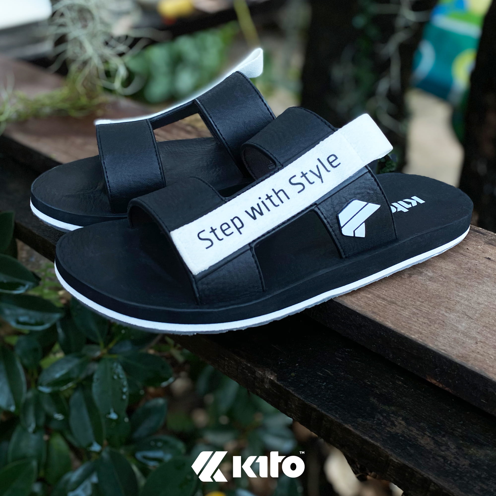 Kito AB21 Black Kito รองเท้าแตะ AB21 รองเท้าผู้หญิง รองเท้า รองเท้าผู้ชาย รองเท้าแฟชั่น